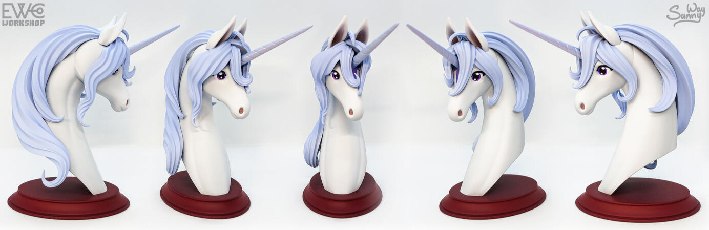 Unicorn bust
